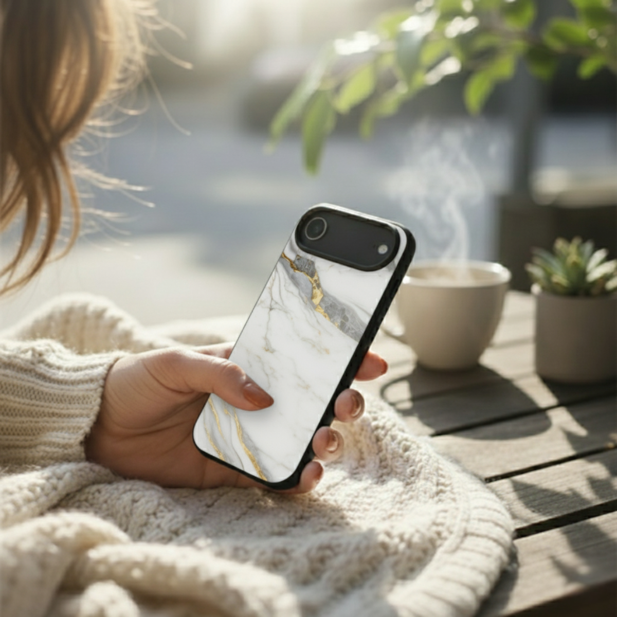 White Veins iPhone Cover