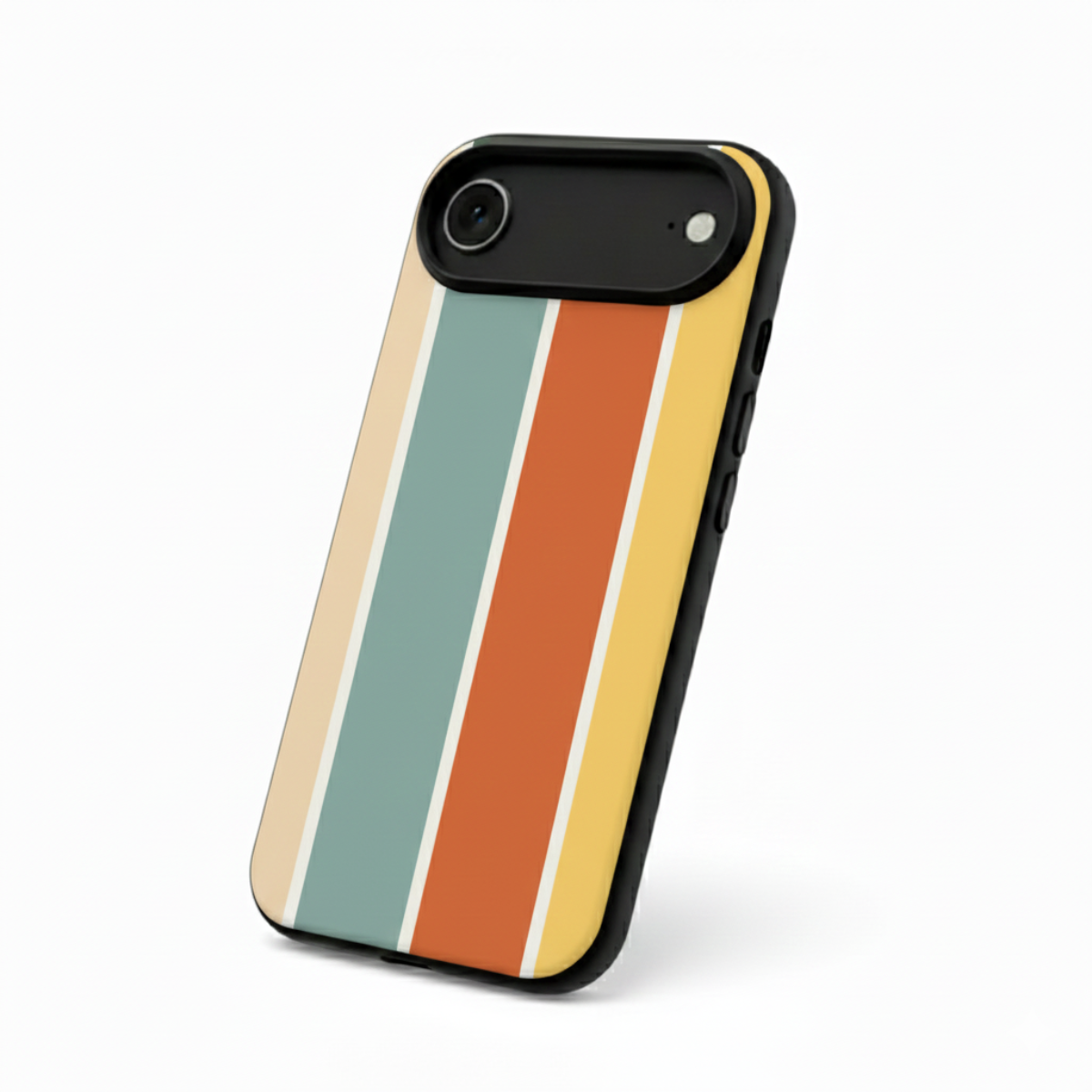 Blue & Orange Stripes iPhone Cover