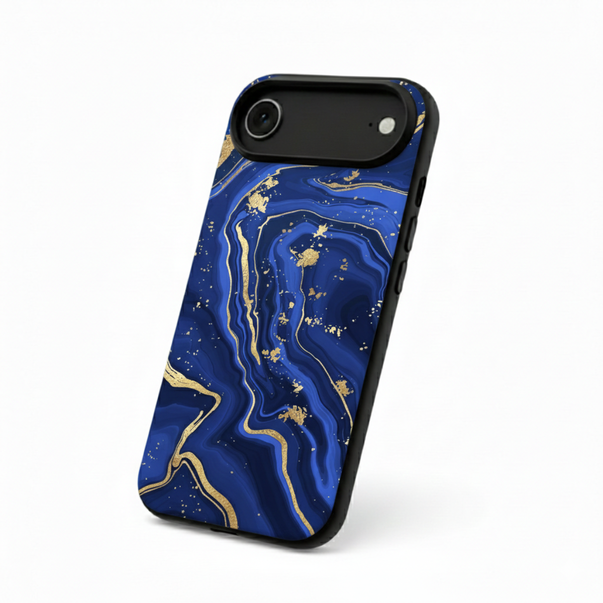 Royal Blue Marble iPhone Cover