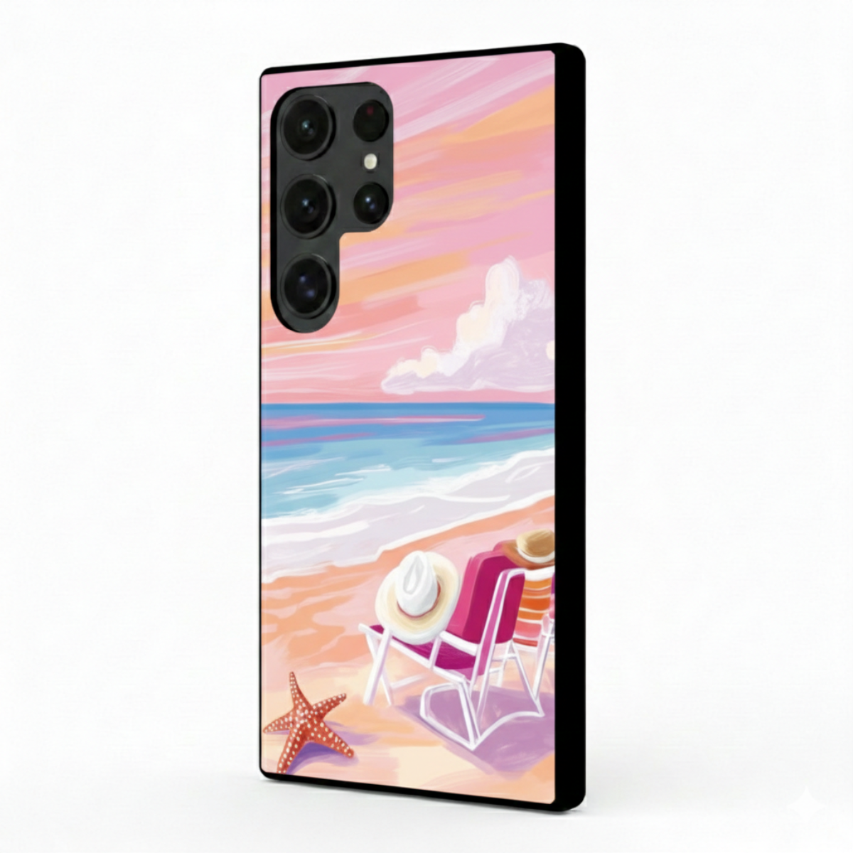 Pink Beach Samsung Phone Cover