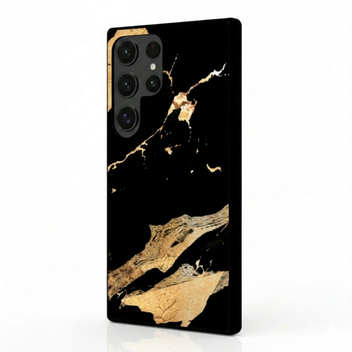 Black Marble Design Samsung Phone Cover