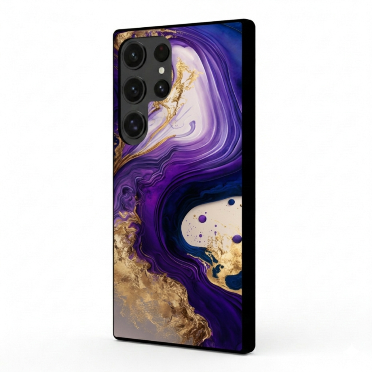 Purple Gold Marble Samsung Phone Cover