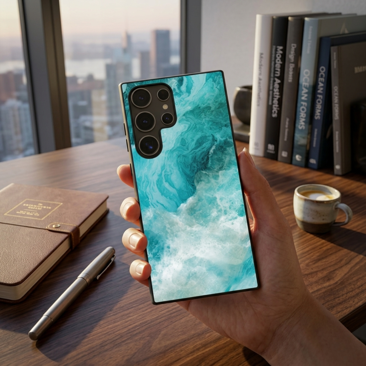 Ocean Marble Samsung Phone Cover