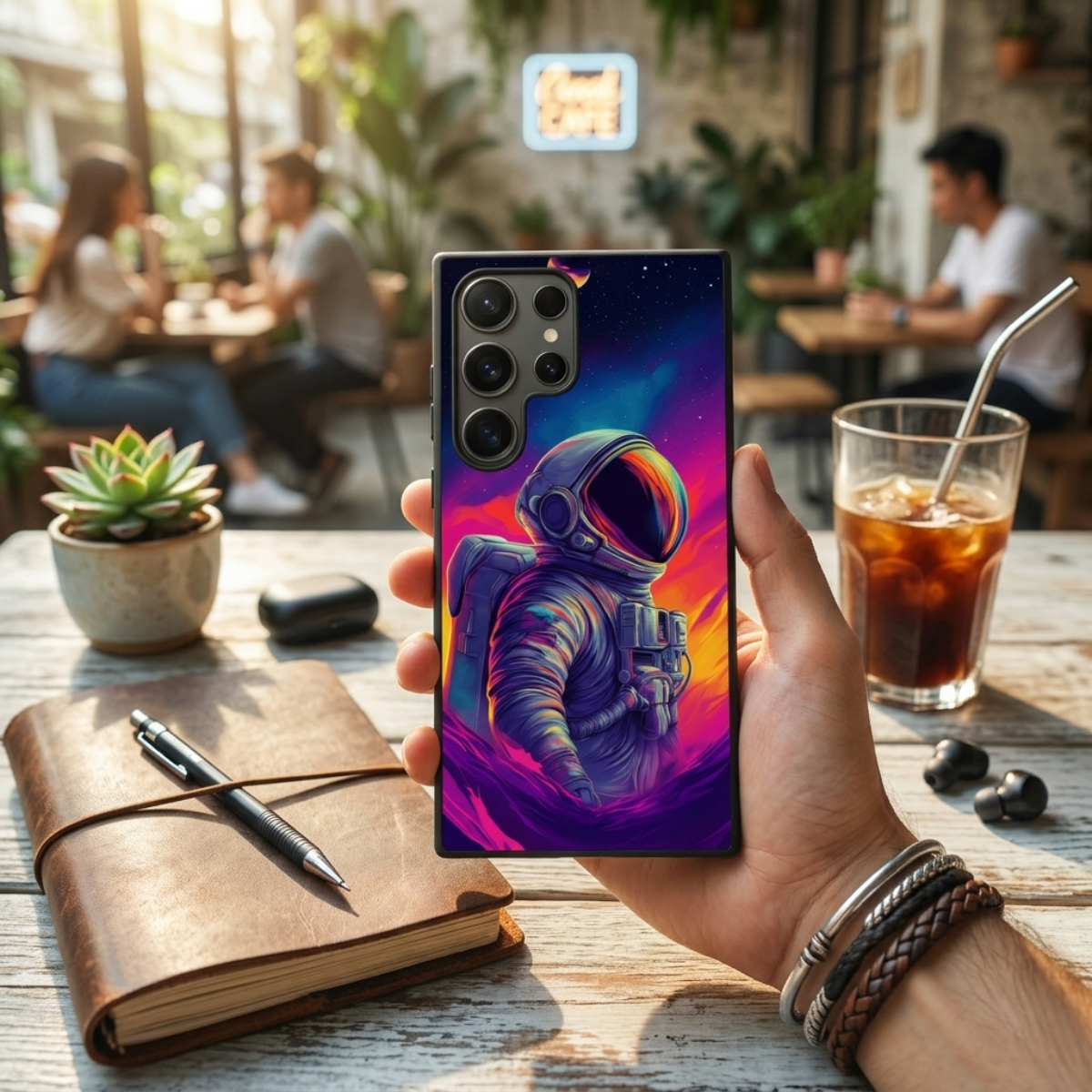 Neon Galaxy Samsung Phone Cover