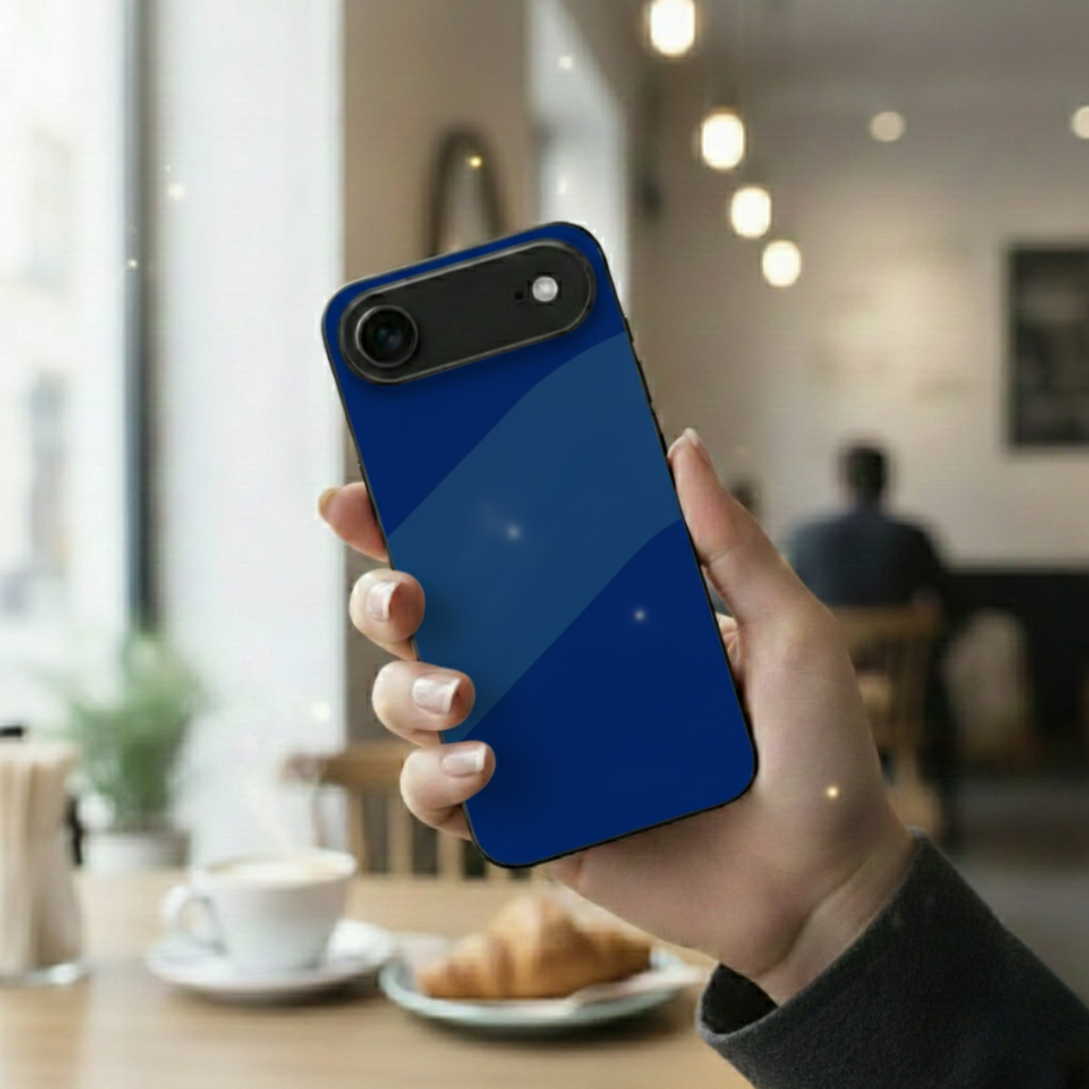 Blue Curves iPhone Cover