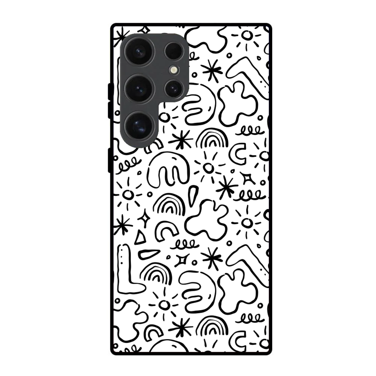 Doodle Art Phone Cover, Slim and Lightweight
