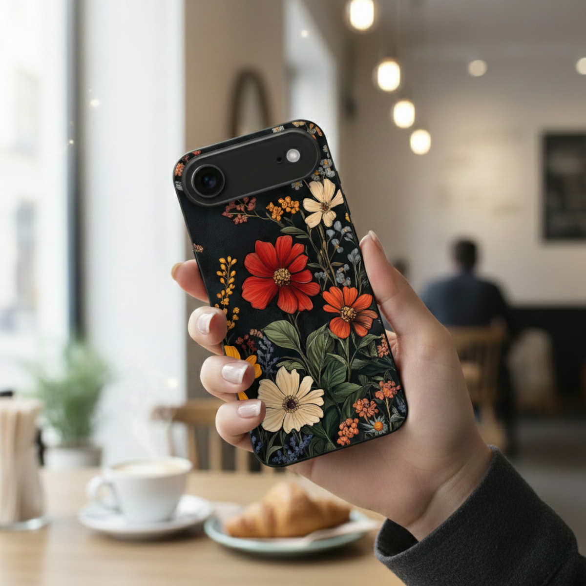 Abstract Floral Pattern iPhone Cover