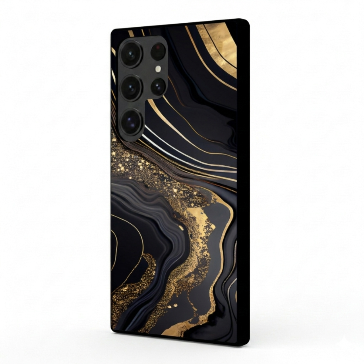 Black Marble Samsung Phone Cover