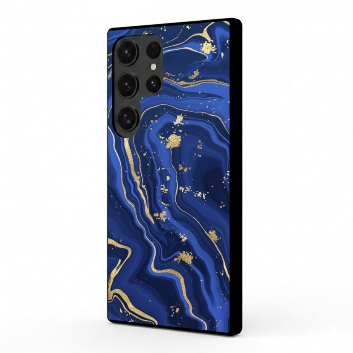 Royal Blue Marble Samsung Phone Cover