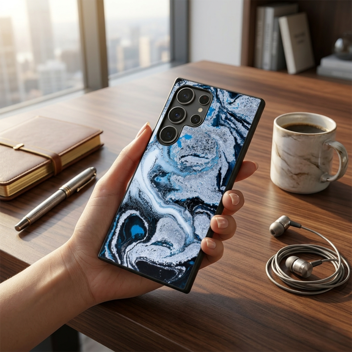 Flow Marble Samsung Phone Cover