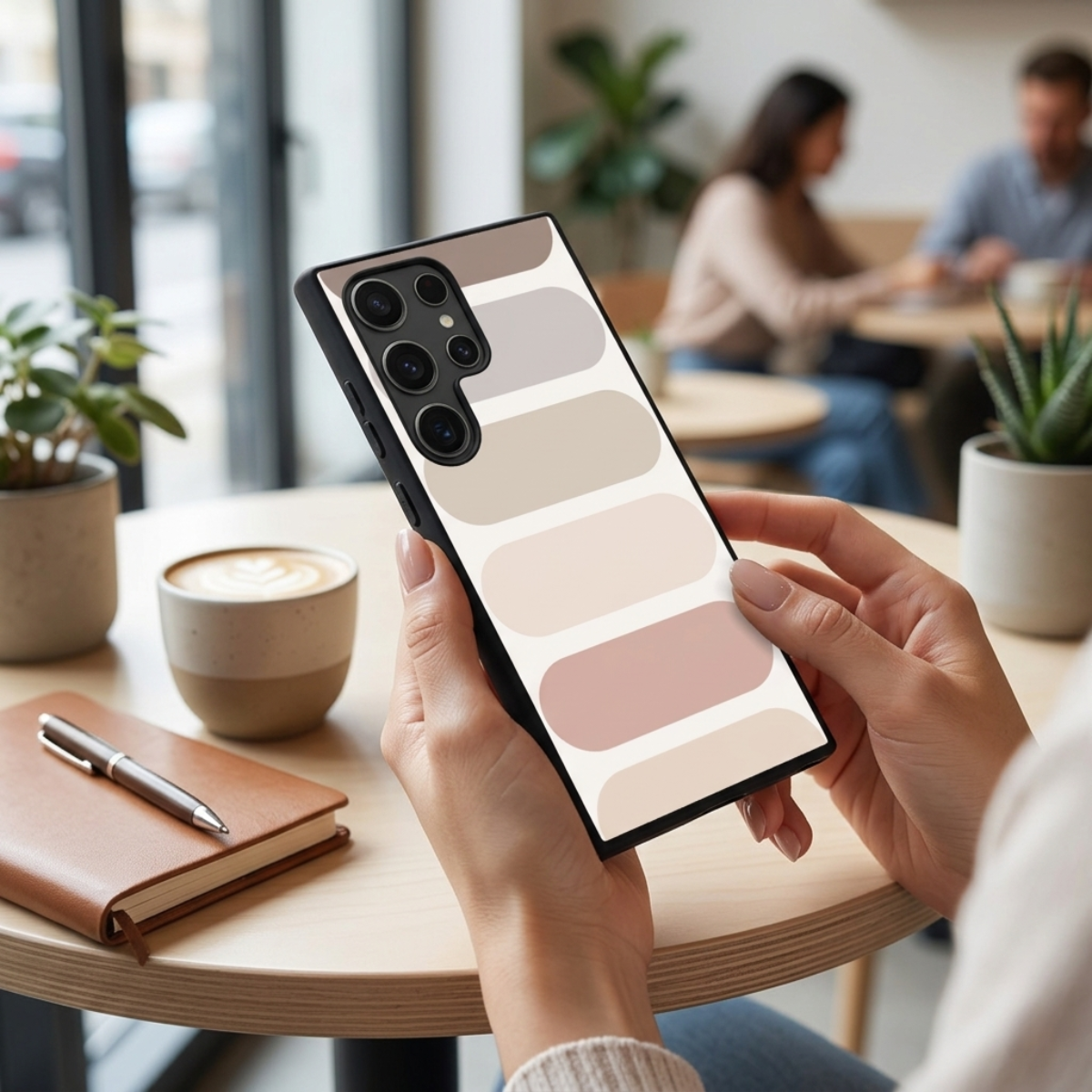 Nude Color Stripes Samsung Phone Cover