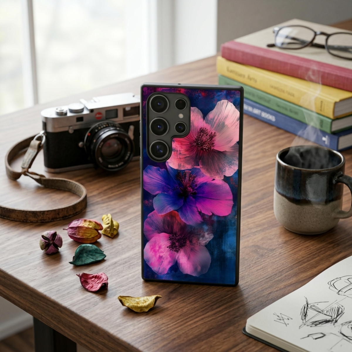 Fractal Floral Samsung Phone Cover
