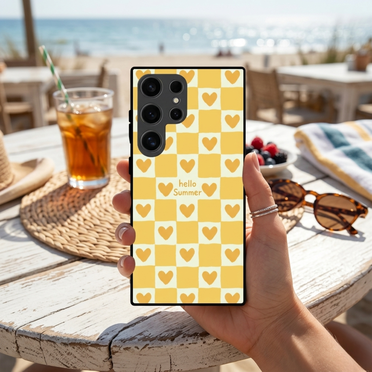 Yellow Heart Samsung Phone Cover