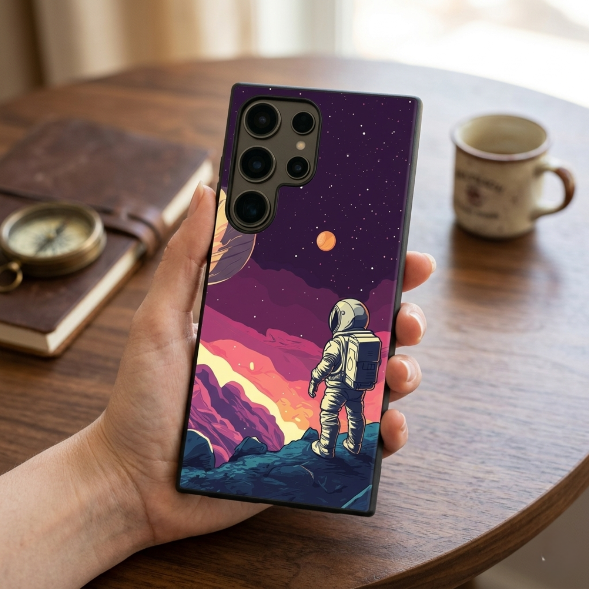 Exploring Astronaut Samsung Phone Cover
