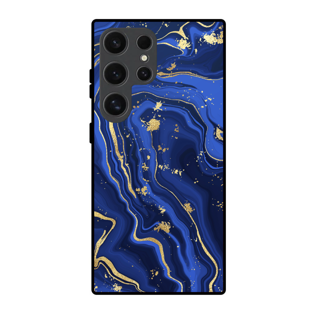 Royal Blue Marble Samsung Phone Cover