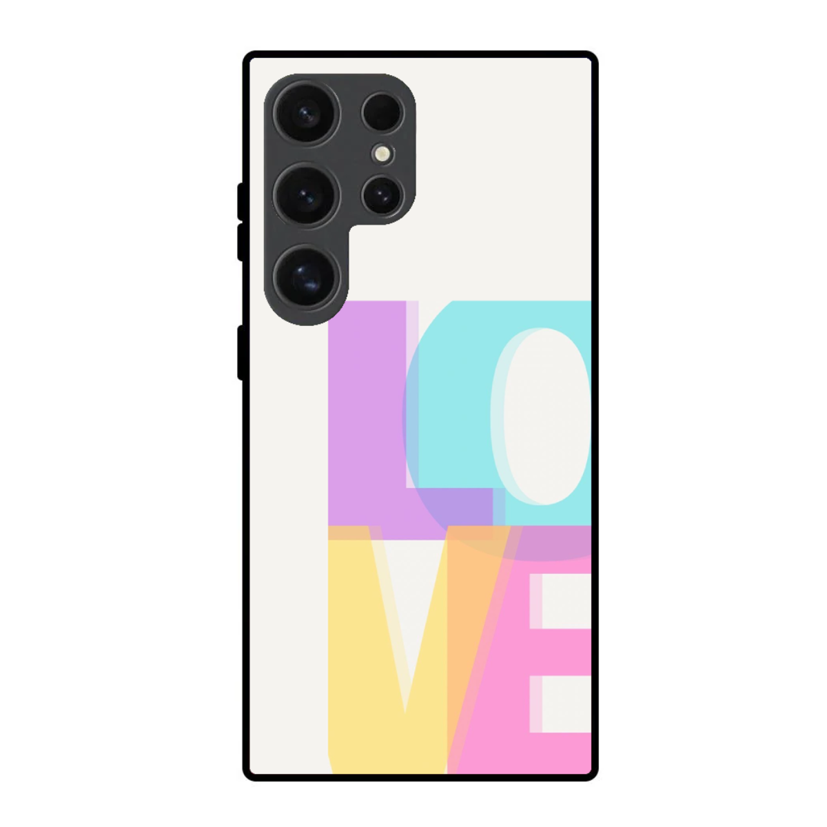 “LOVE” Typography  Phone Cover, Slim and Lightweight